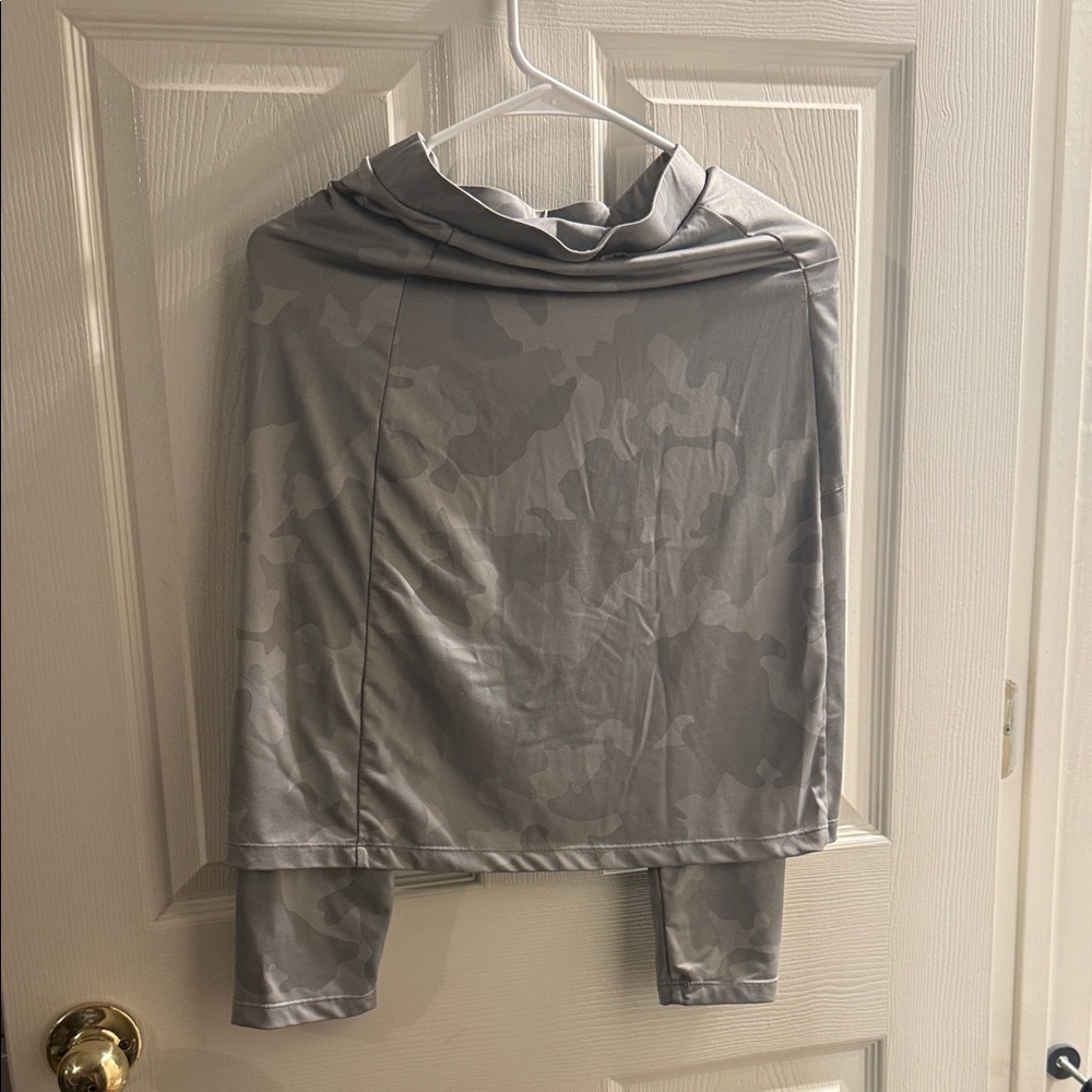 Women’s Lightweight Gray Camo Cover-Up